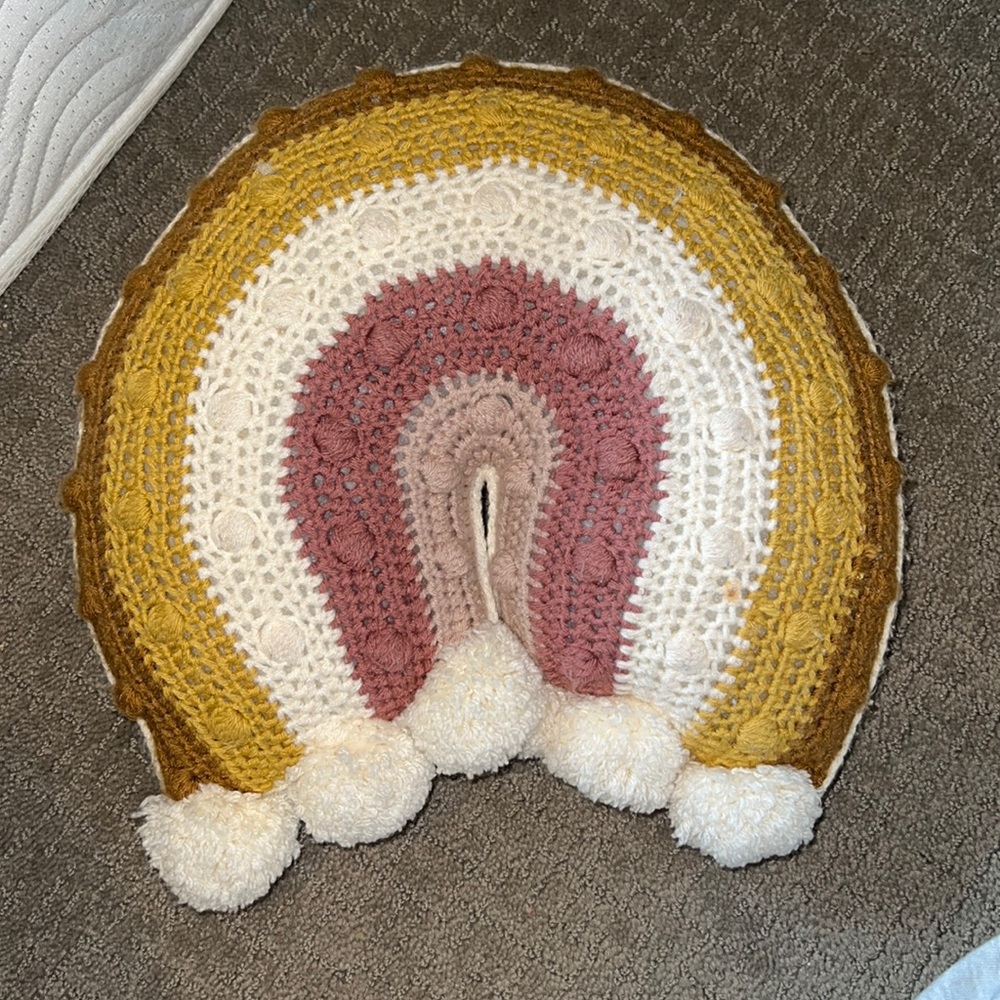 CUSTOM RAINBOW PILLOW!
